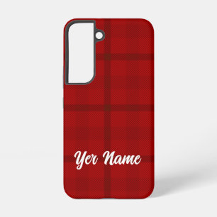 Red Plaid pattern - Samsung Galaxy Case