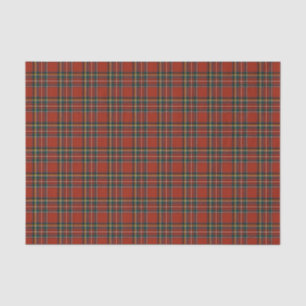 Red Plaid Royal Stewart Tartan Tissue Paper