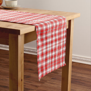 Red Plaid Table Runner
