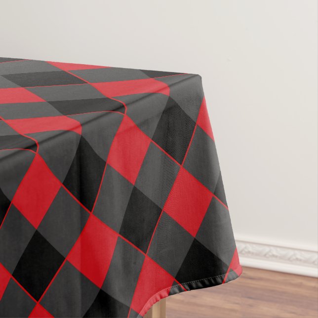  Red Plaid Tablecloth (In Situ)