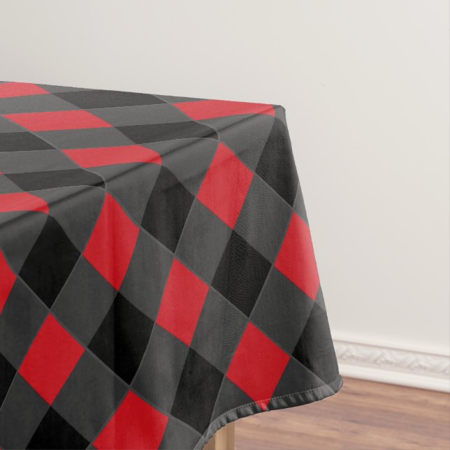 Red Plaid Tablecloth (In Situ)