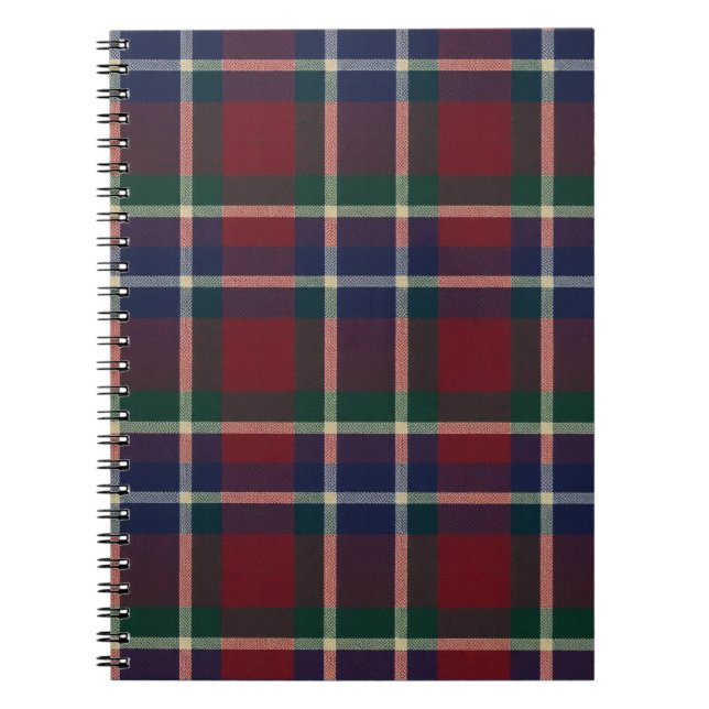 Red Plaid Tartan Journal – Classic Cozy Pattern (Front)