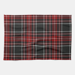Red Plaid Tartan Towel