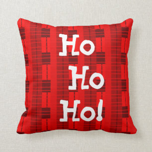 Red Plaid Throw Pillow