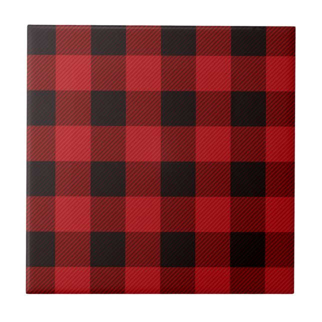 Red Plaid Tile (Front)