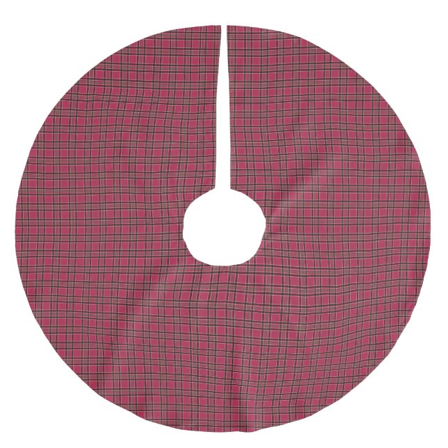Red Plaid Tree Skirt (Front)