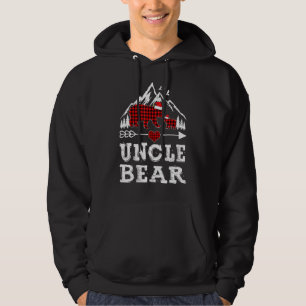 Red Plaid Uncle Bear Matching Pajama Family 1 Hoodie
