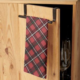 Red Plaid Vintage Kitchen Towel