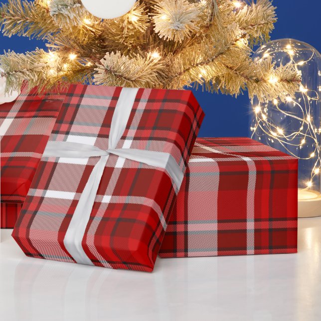 Red Plaid Wrapping Paper (Holidays)