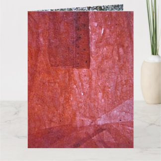 Red plain textured Folded Greeting Card,Ordinary Card