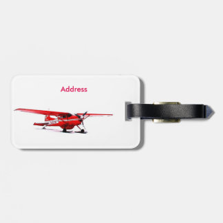 Red Plane Luggage Tag