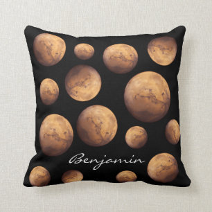 Red Planet Mars Throw Pillow