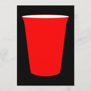 red plastic cup invitation