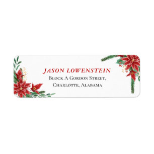 Red Poinsettia Christmas   Wedding