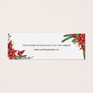 Red Poinsettia Christmas Wedding Website