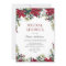 Red Poinsettia Floral Christmas Bridal Shower