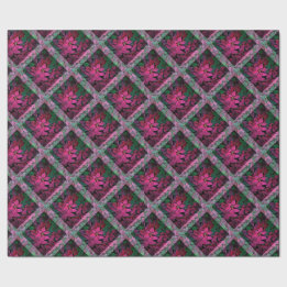 Red Poinsettia Wrapping Paper