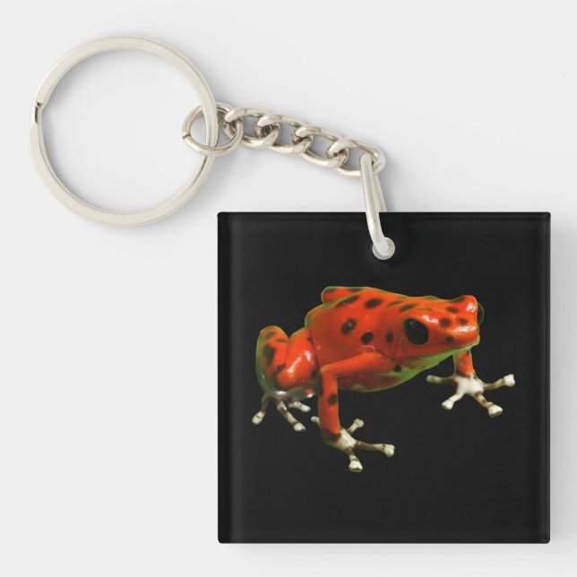 Red Poison Dart Frog Keychain (Front)