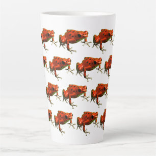 Red Poison Dart Frog Latte Mug