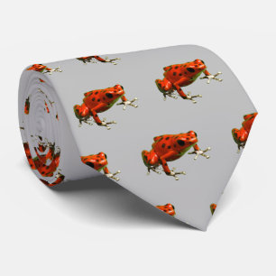 Red Poison Dart Frog Neck Tie