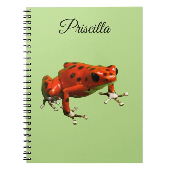 Red Poison Dart Frog Notebook (Front)