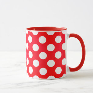 Red Polka Dot Cup Customize Coffee Mug
