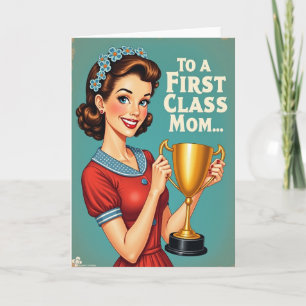 Red Polka Dot Mom Award Card