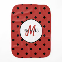 Red Polka Dot Monogram