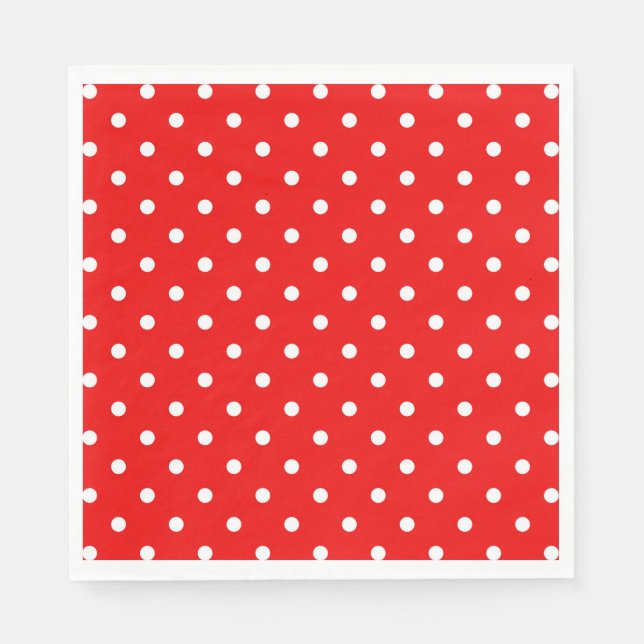 Red polka dot napkin (Front)