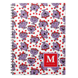 Red Polka Dot Pattern   Add Your Name Notebook