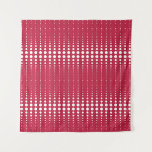 Red polka dot , polka dot, retro, retro polka dot tapestry