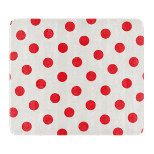 Red Polka Dot Retro Design Cutting Board