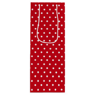 Red Polka Dot Wine Gift Bag