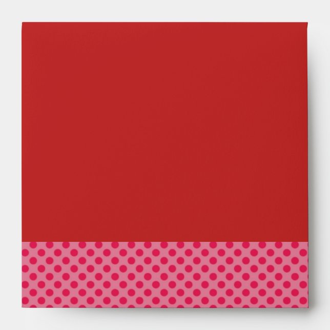 Red Polka Dots Birthday Envelope (Front)