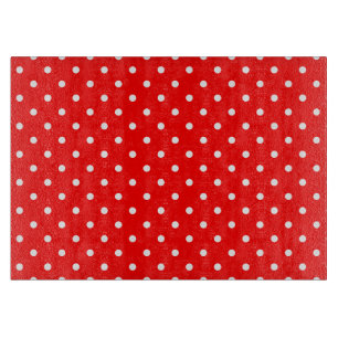 Red Polka Dots Cutting Board