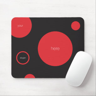 Red Polka Dots Mousepad