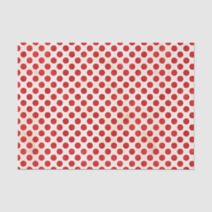 Red Polka Dots Pattern Tissue Paper
