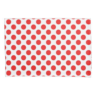 Red Polka Dots Pillowcase