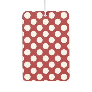 Red Polka Dots, Polka Dot Pattern, Dots, Dotted Air Freshener