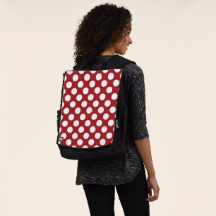 Red Polka Dots, Polka Dot Pattern, Dots, Dotted Backpack