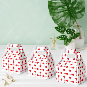 Red Polka Dots, Polka Dot Pattern, Dots, Dotted Favor Box