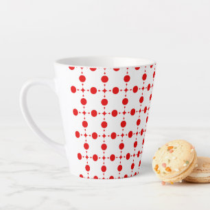 Red Polka Dots, Polka Dot Pattern, Dots, Dotted Latte Mug