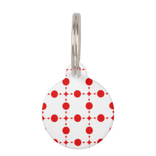 Red Polka Dots, Polka Dot Pattern, Dots, Dotted Pet Tag