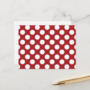 Red Polka Dots, Polka Dot Pattern, Dots, Dotted Postcard