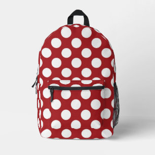 Red Polka Dots, Polka Dot Pattern, Dots, Dotted Printed Backpack