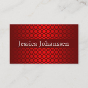 Red Polka Dots Standard Business Cards