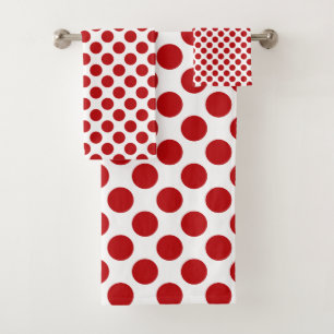 Red Polka Dots - Towel Set