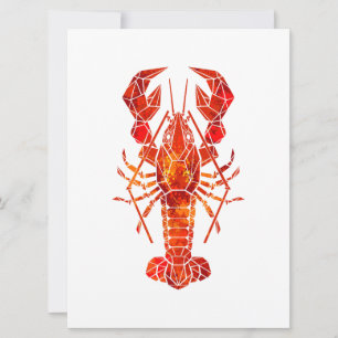 Red polygonal lobster announcement
