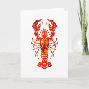 Red polygonal lobster announcement