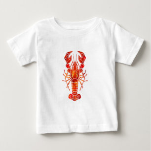 Red polygonal lobster baby T-Shirt